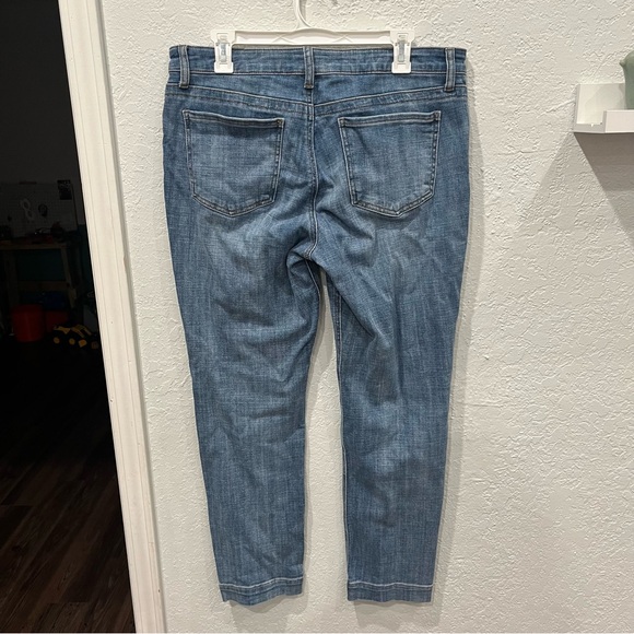 Kut From the Kloth Jeans Women's 12 Stevie Straight Leg Seamed Slit Denim - Picture 5 of 7